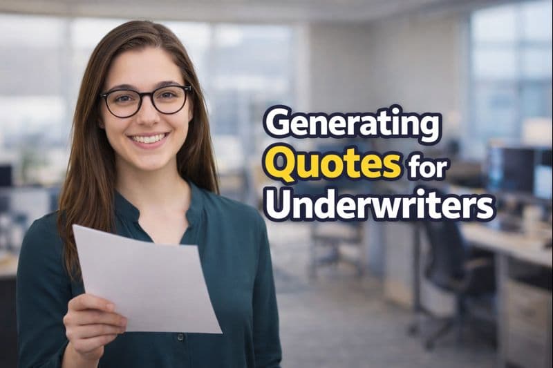 Generating Quotes for Underwriters